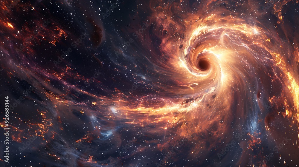 A wormhole creating a cosmic gateway, with intense gravitational distortions and swirling light, viewed from a distant moon, A wormhole creating a cosmic gateway, with intense gravitational distortions and swirling light, viewed from a distant moon,
