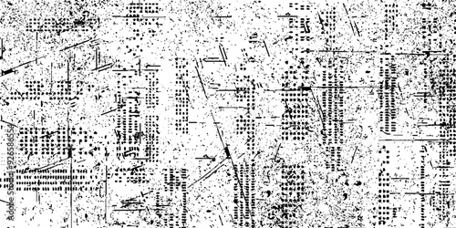 Overlay texture, grunge stencil. Design element, Abstract vector grunge texture with large and small coarse grains. 