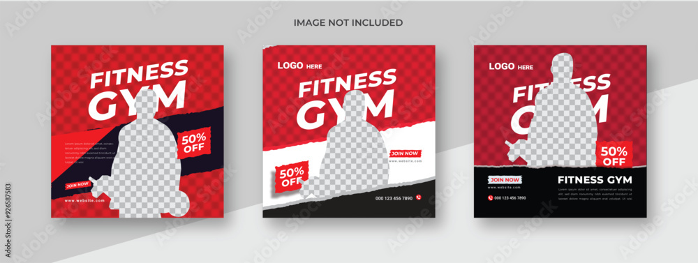 gym fitness Social media post template design. Black background with abstrac tred shape. Suitable for social media, flyers, banner, and web internet. gym fitness Social media post template design. Black background with abstrac tred shape. Suitable for social media, flyers, banner, and web internet.