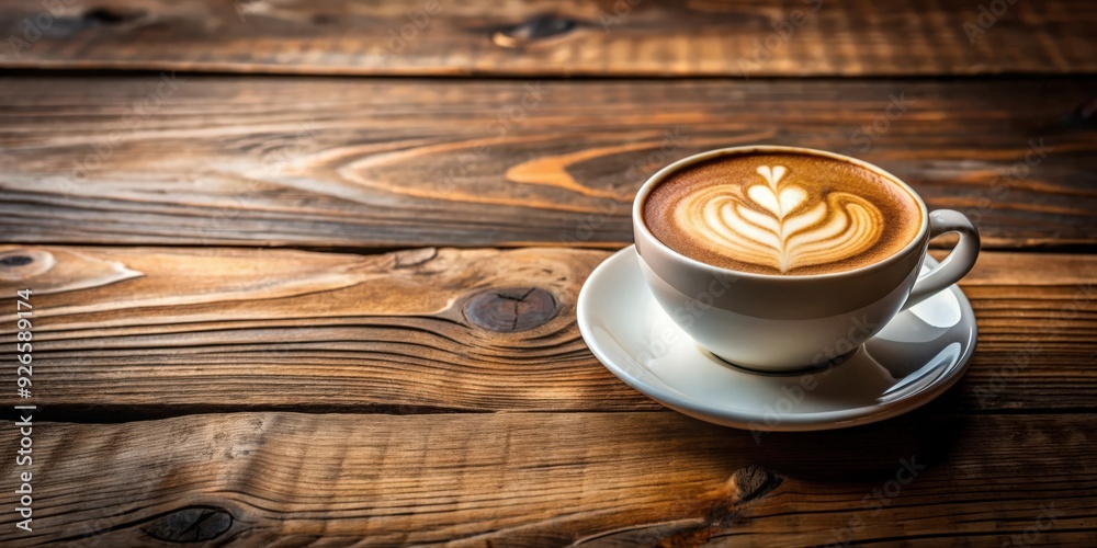 Latte coffee served on rustic wooden surface with copy space , latte, coffee, wood, space, rustic, beverage, cappuccino Latte coffee served on rustic wooden surface with copy space , latte, coffee, wood, space, rustic, beverage, cappuccino