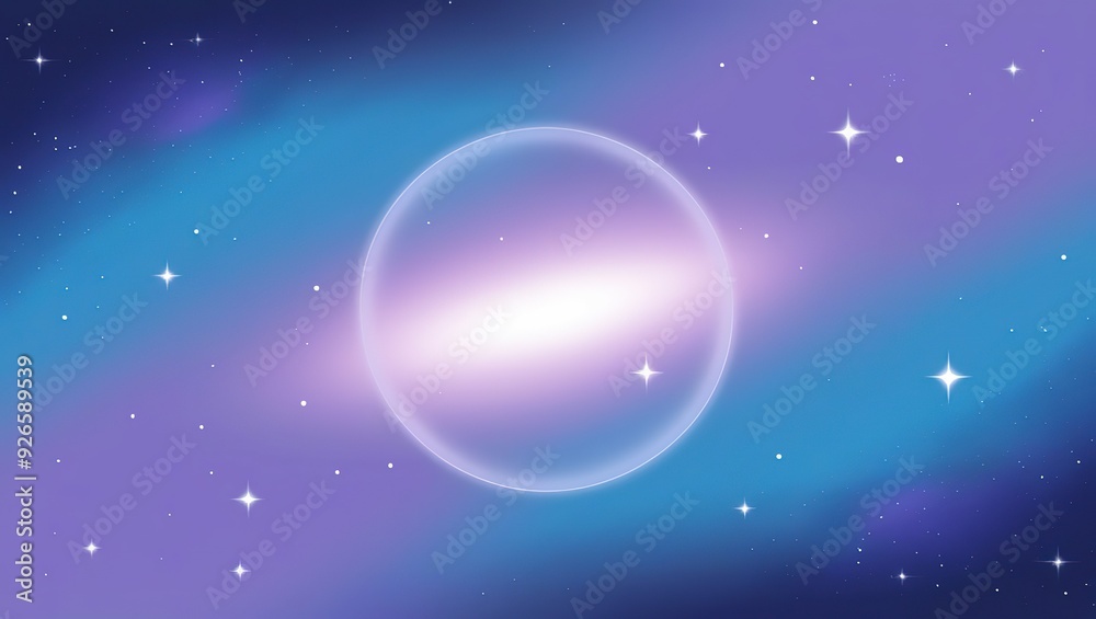 Obraz premium Glowing Orb in Space