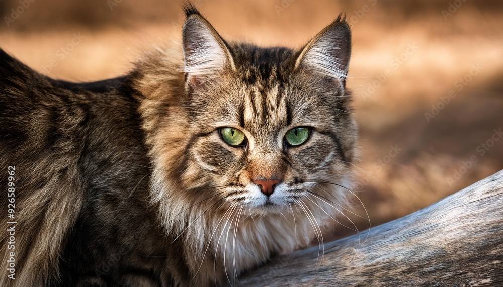 Fototapeta premium Mammal big portrait face hunter fur animal wildlife wild nature cat