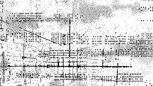Overlay texture, grunge stencil. Design element, Abstract vector grunge texture with large and small coarse grains. 