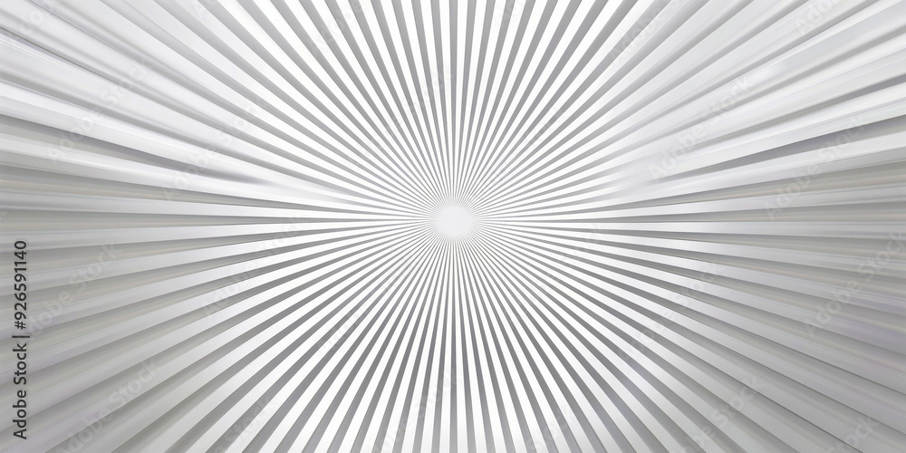 Abstract White Striped Background with Converging Lines in Modern Minimalistic Design