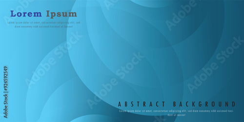 Abstract blue and light blue wave modern banner background. Creative and eye catching background for template, poster, flyer design. Vector illustration 
