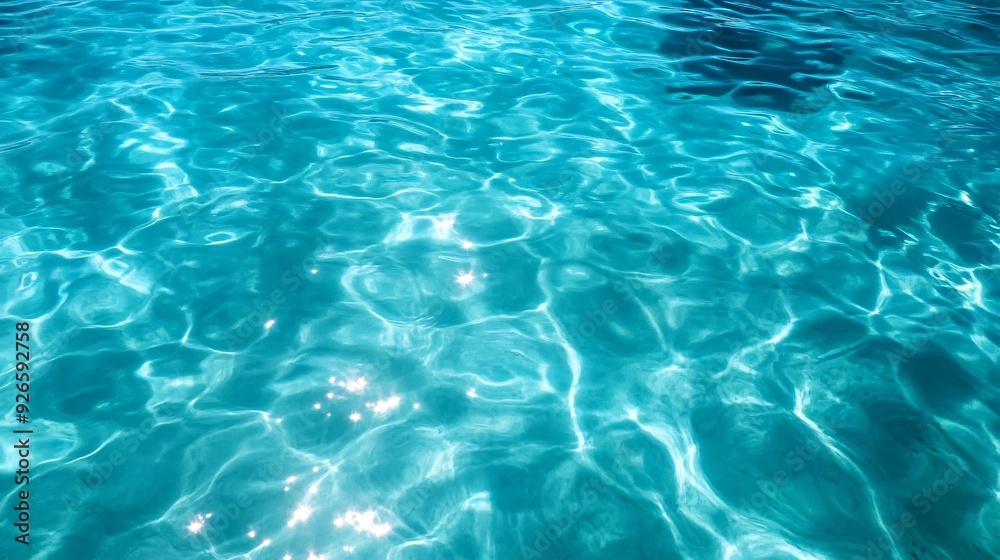 How about: A clear, abstract blue pool surface with gentle waves and reflections, evoking a summer feeling of clean, transparent water How about: A clear, abstract blue pool surface with gentle waves and reflections, evoking a summer feeling of clean, transparent water