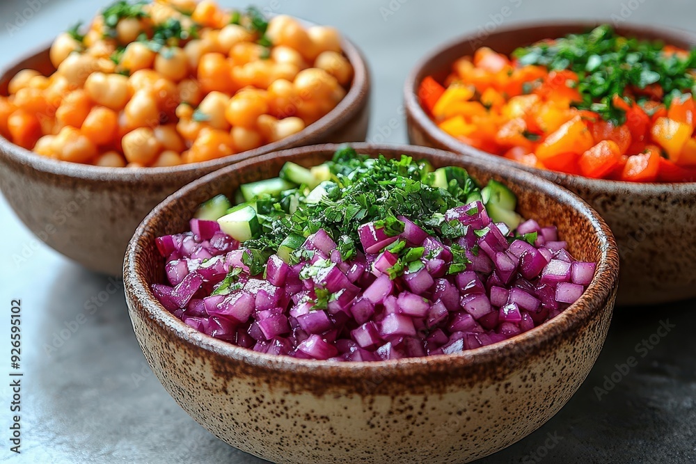 vibrant buddha bowl with rainbow vegetables overhead view clean white background focus on textures and colors mindful eating concept vibrant buddha bowl with rainbow vegetables overhead view clean white background focus on textures and colors mindful eating concept