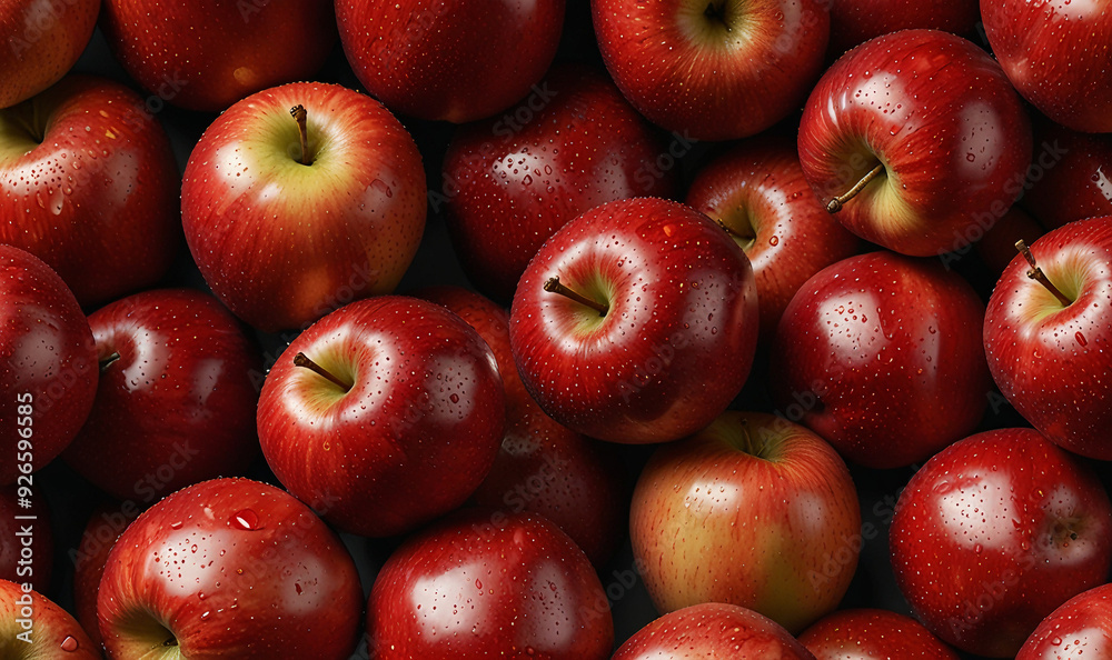 Close-up high-resolution image of a collection of fresh red apples, featuring dewy skin and a glossy texture, perfectly isolated on a white background for a clean, crisp appearance. Close-up high-resolution image of a collection of fresh red apples, featuring dewy skin and a glossy texture, perfectly isolated on a white background for a clean, crisp appearance.