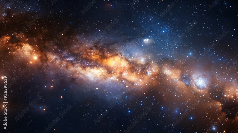 The galactic core of the Milky Way, dense star clusters and a supermassive black hole, viewed from a planetary ring, bright and dark regions, highlighting the powerful gravitational forces at work. The galactic core of the Milky Way, dense star clusters and a supermassive black hole, viewed from a planetary ring, bright and dark regions, highlighting the powerful gravitational forces at work.