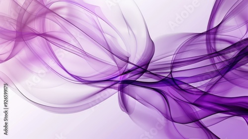 Abstract purple and white swirls create a dynamic and fluid visual impact.