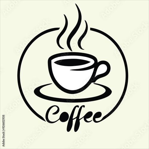 Coffee vector for logo, template, restaurant menu and so on
