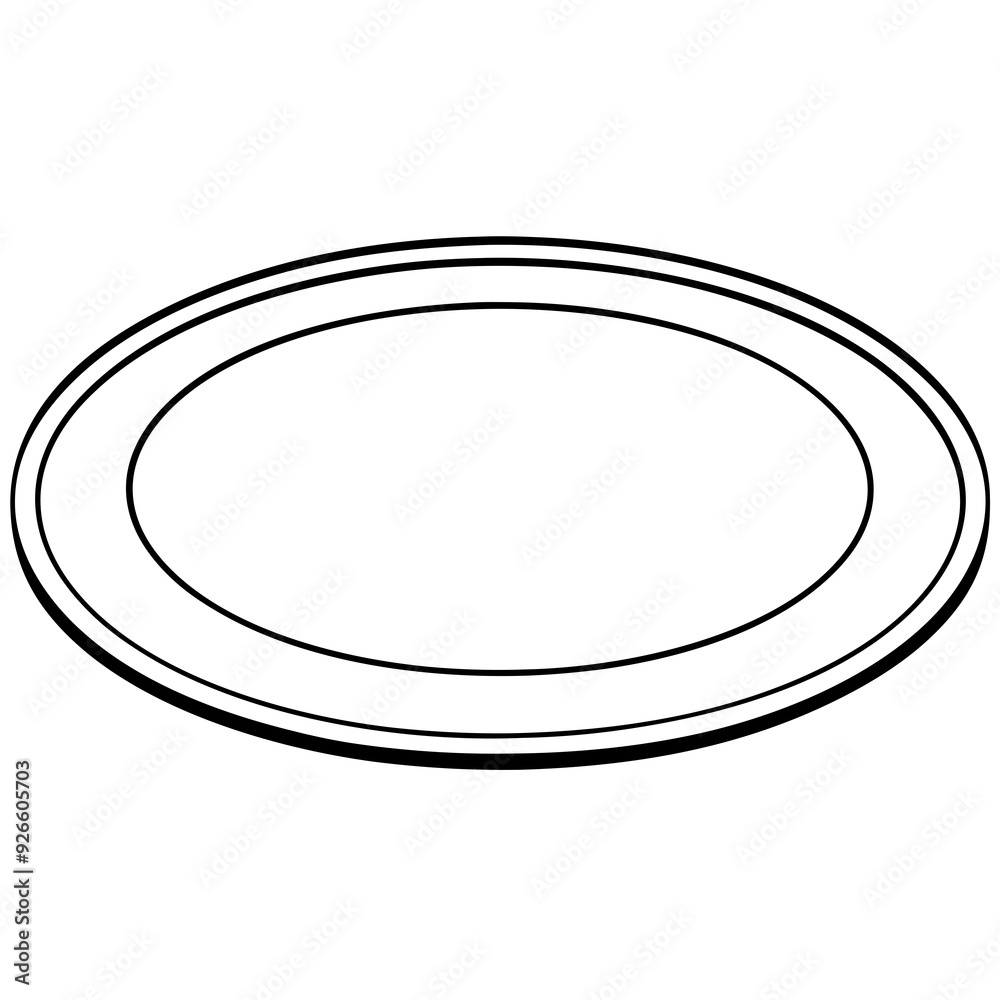 Empty plate art vector illustrator Empty plate art vector illustrator