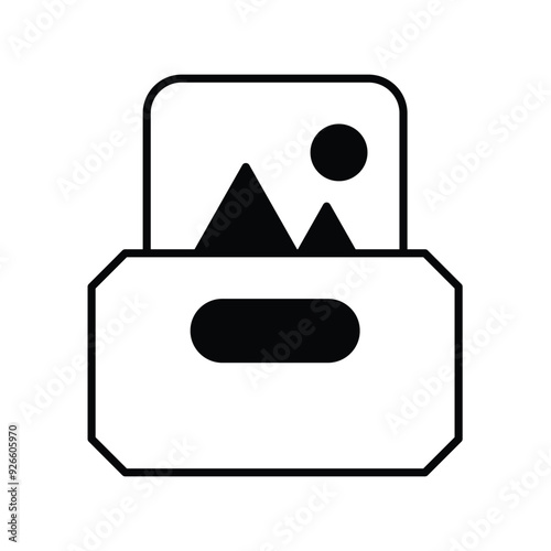 collectible glyph icon with white background vector stock illustration