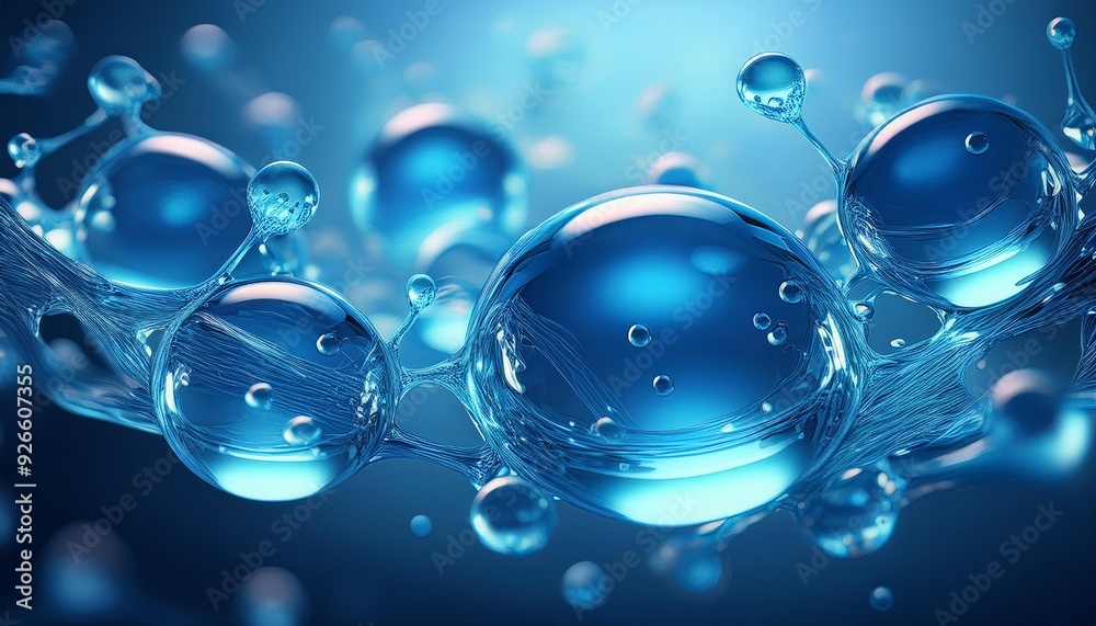 Abstract technology water background science liquid chemical blue macro design bubble Abstract technology water background science liquid chemical blue macro design bubble
