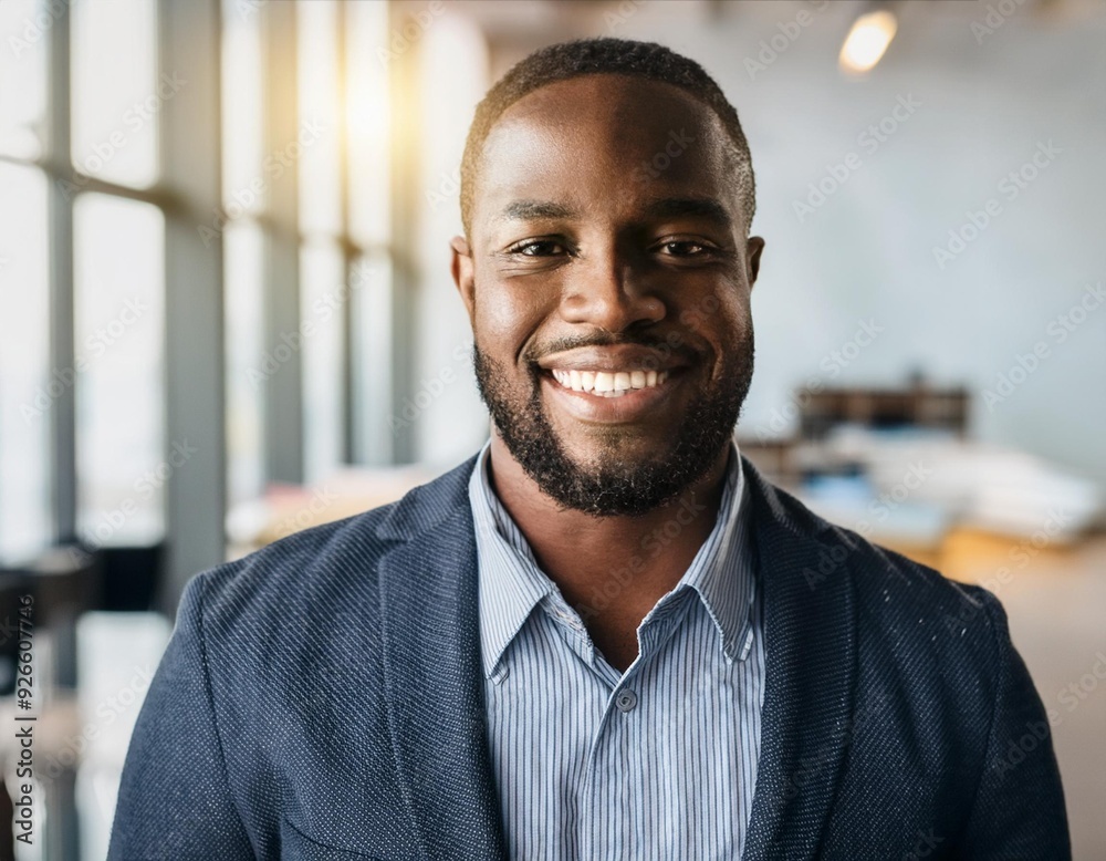 African man portrait confidence person adult male smile black business handsome young African man portrait confidence person adult male smile black business handsome young
