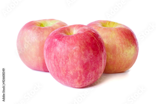 Obraz na płótnie Apple close up on white background. w salonie