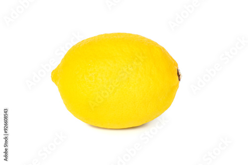 Obraz na płótnie Lemon close up on white background. w salonie