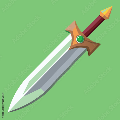 Sharp Metal Blade Vector Design Illustration