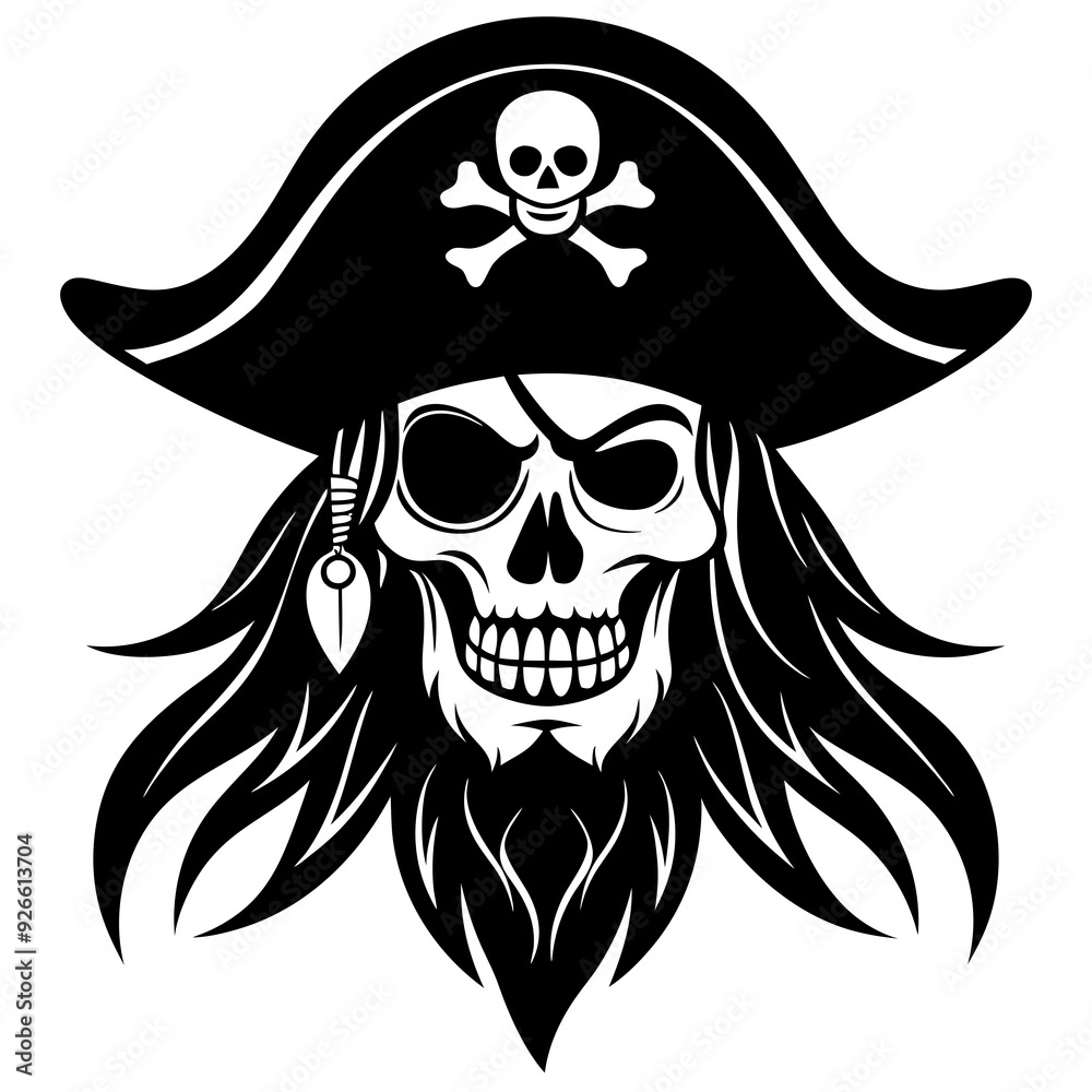 Fototapeta premium pirate skull and crossbones