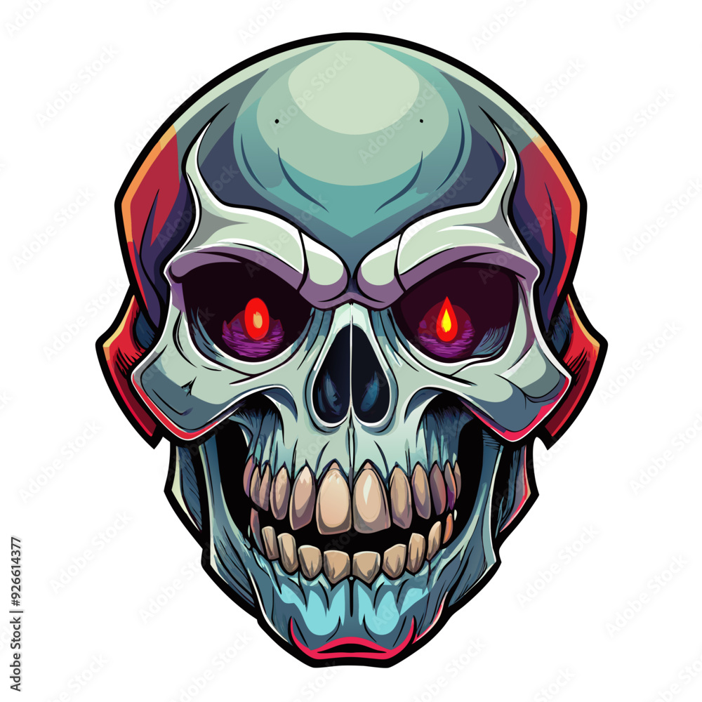 Fototapeta premium Day of the Dead celebration Sugar Skull vector illustration 