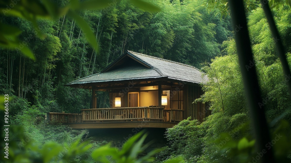 Tranquil Retreat in the Heart of a Bamboo Forest Tranquil Retreat in the Heart of a Bamboo Forest