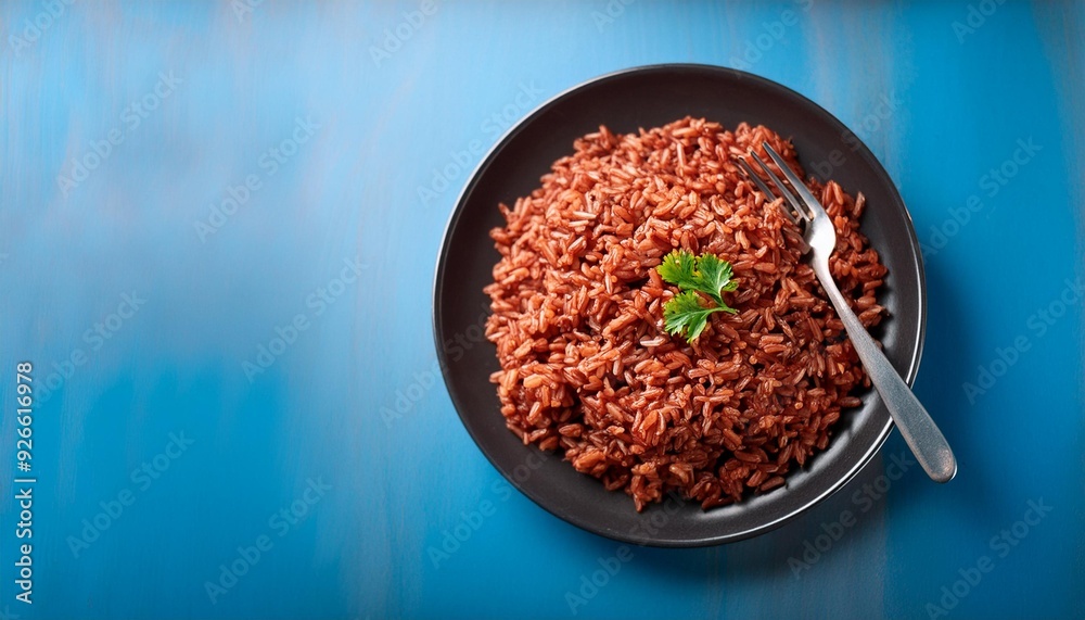 Dinner dish meal healthy lunch spicy food cook cuisine homemade red rice Dinner dish meal healthy lunch spicy food cook cuisine homemade red rice