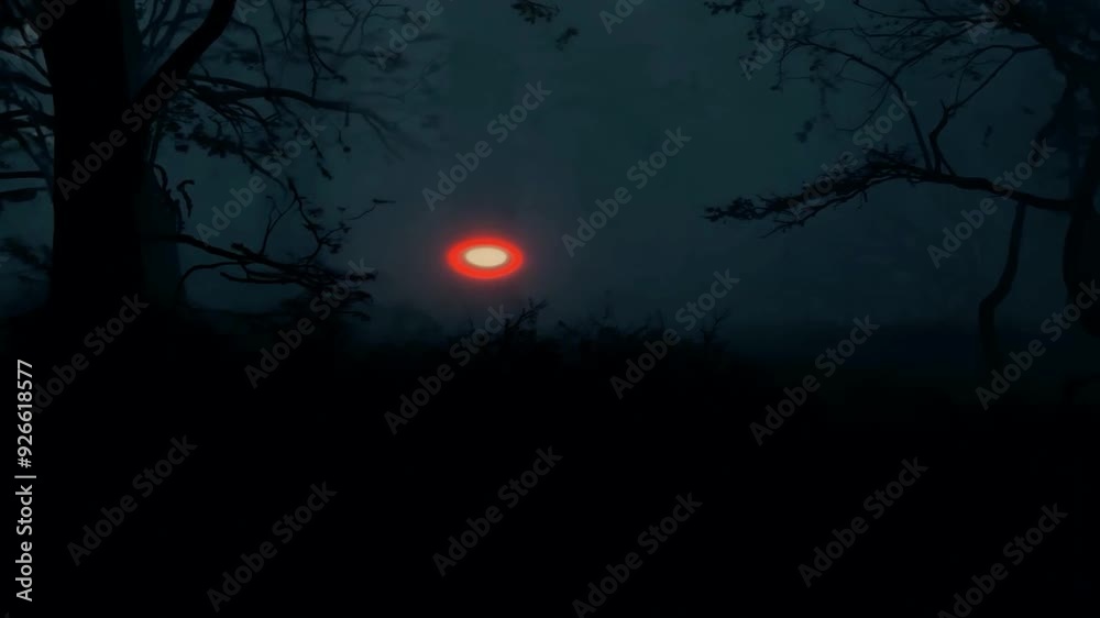 Exploring the dark forest at night with eerie shadows and moonlight Exploring the dark forest at night with eerie shadows and moonlight