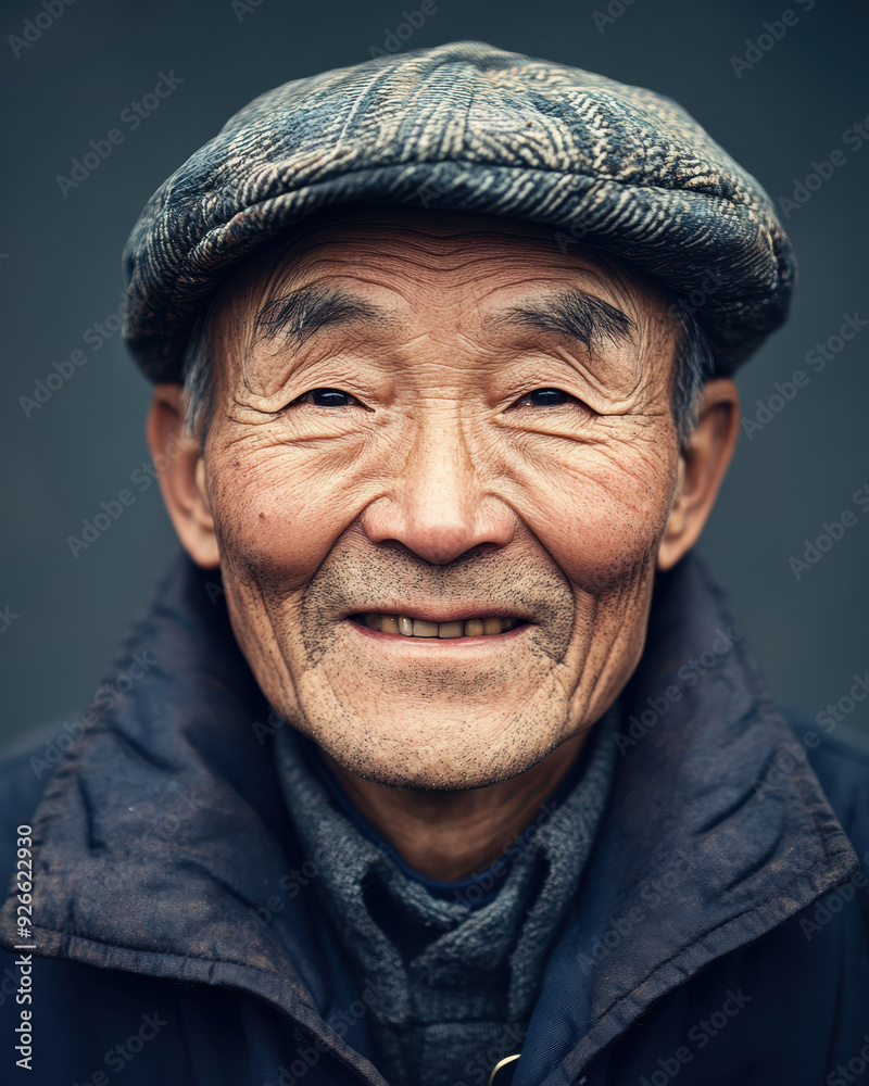 Professional studio photo of a happy Chinese man Professional studio photo of a happy Chinese man
