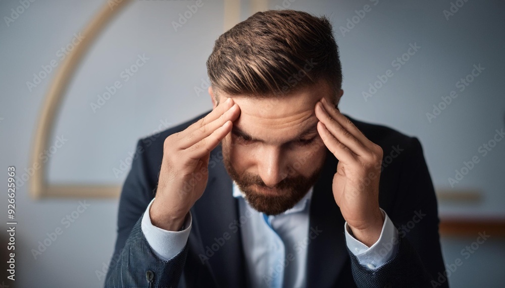 Man problem sad person face male stress upset Man problem sad person face male stress upset