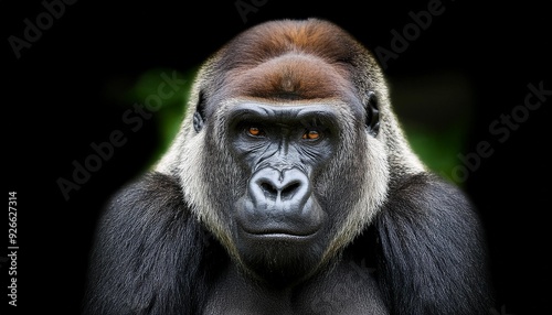 Monkey portrait zoo primate gorilla male mammal nature animals face ape wildlife