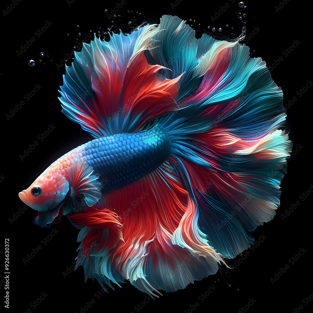 Fototapeta premium Fancy fighting fish or betta fish very beautiful.