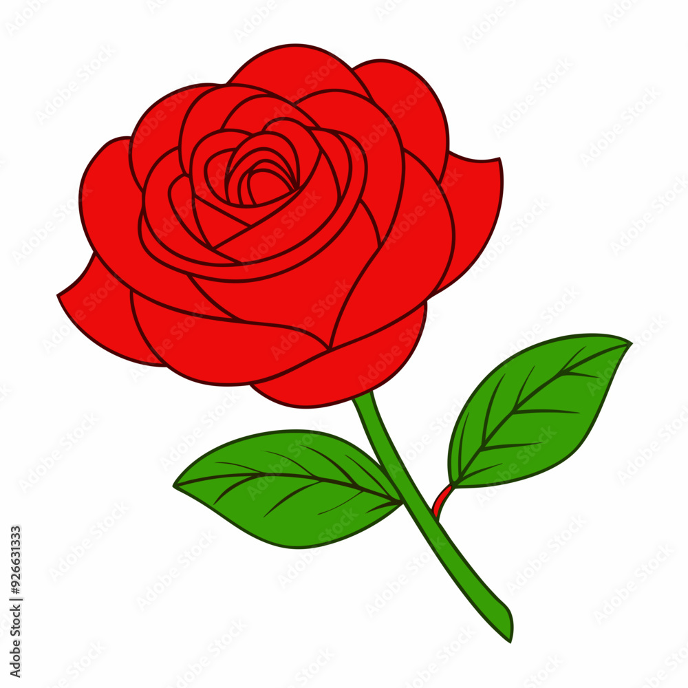 A rose art vector illustration A rose art vector illustration