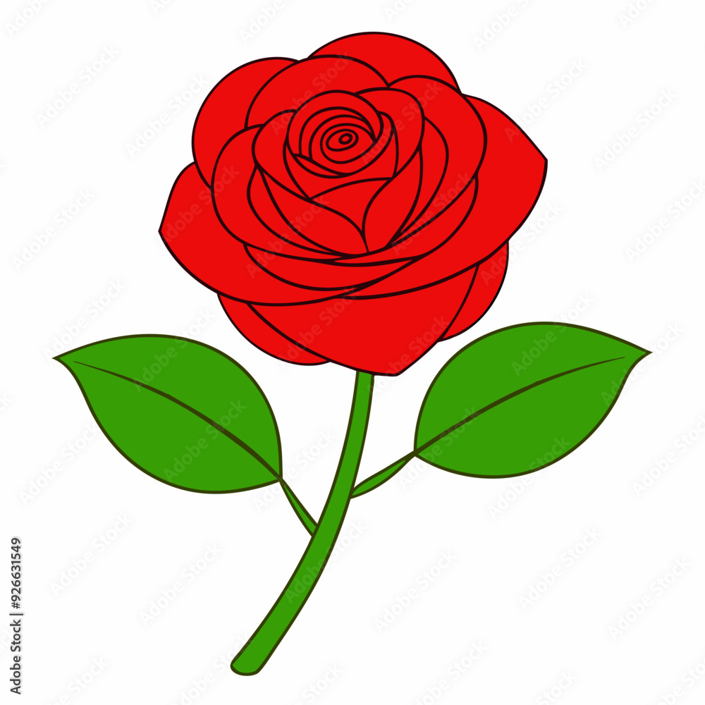 A rose art vector illustration A rose art vector illustration