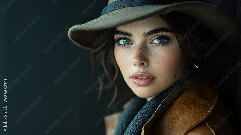 A detailed image of an Australian woman with a focus on her attire and accessories, whether casual, formal, or adventurous, isolated on a dark background to capture her individuality and style A detailed image of an Australian woman with a focus on her attire and accessories, whether casual, formal, or adventurous, isolated on a dark background to capture her individuality and style