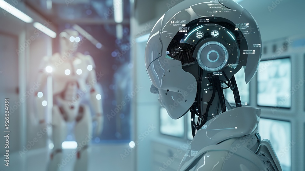 Assistant robot serving in hospital room Assistant robot serving in hospital room