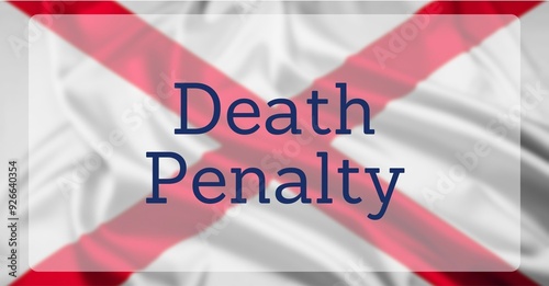 Fotografie Capital Punishment Over State Flag