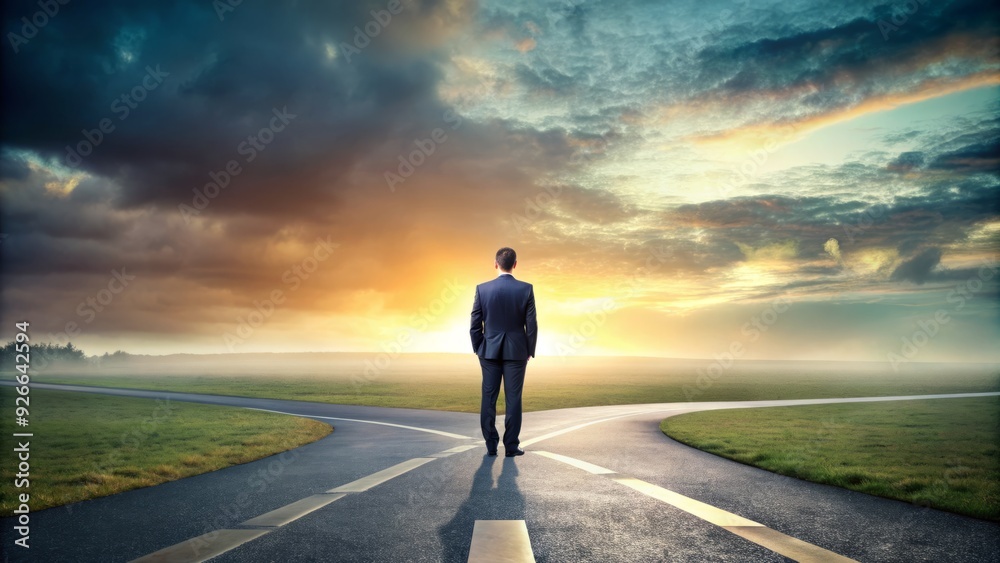 A solitary figure stands at a crossroads, looking down at a missed chance or opportunity slipping away, symbolizing regret and longing. A solitary figure stands at a crossroads, looking down at a missed chance or opportunity slipping away, symbolizing regret and longing.
