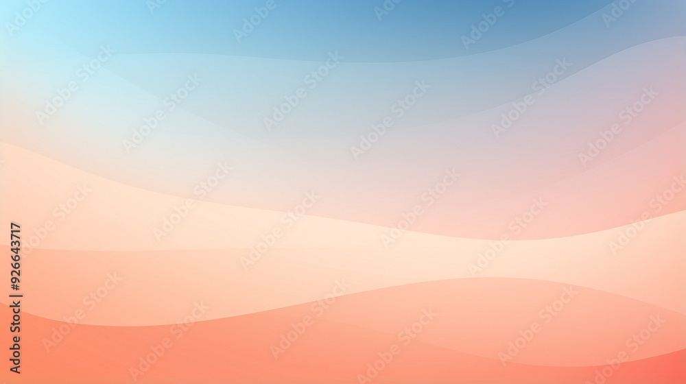 Fototapeta premium peach-to-carolina blue pastel color theme gradient background for a poster