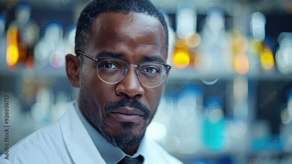 Obraz premium Scientist in laboratory focused on research during daytime