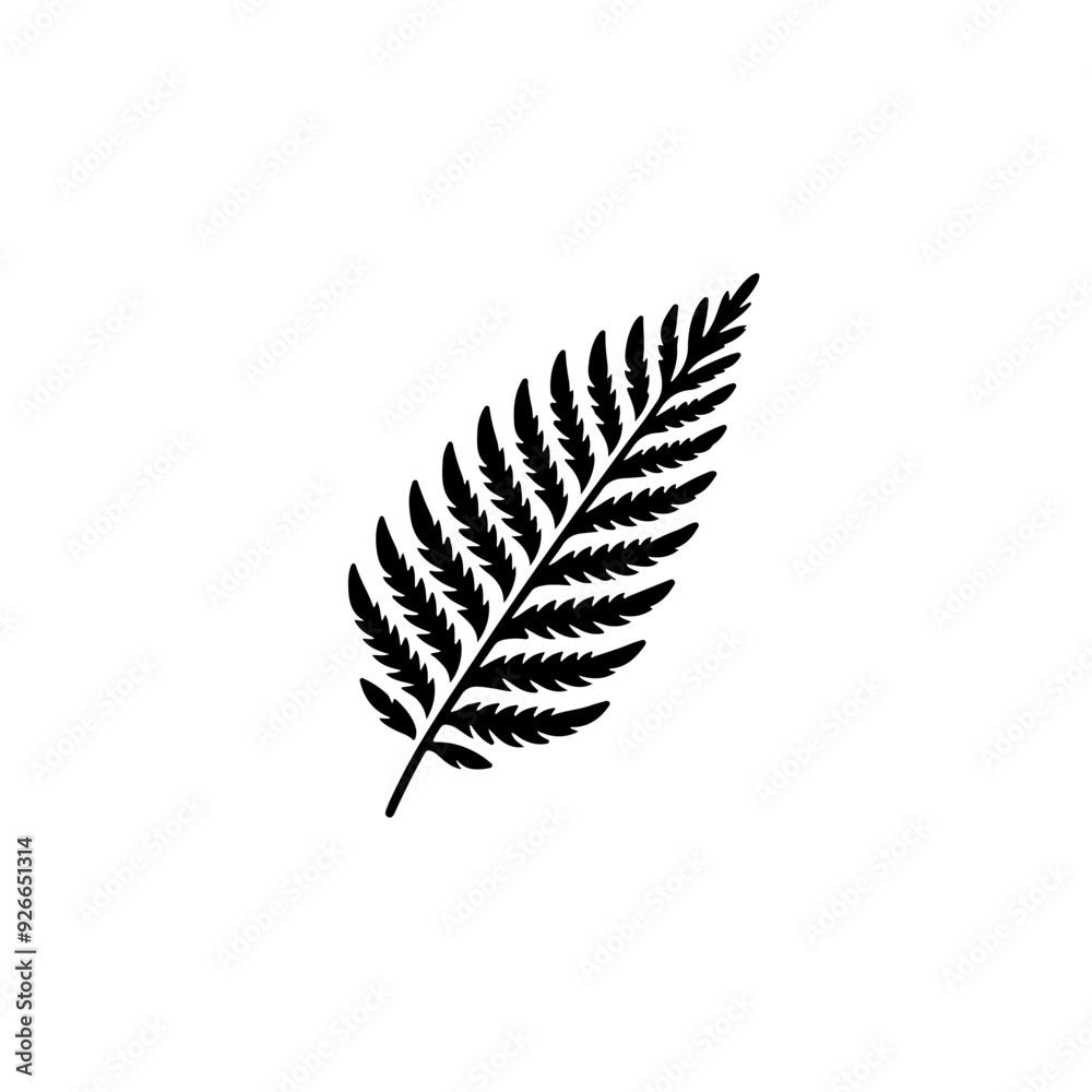 Fototapeta premium leaf silhutte victor art illustration 