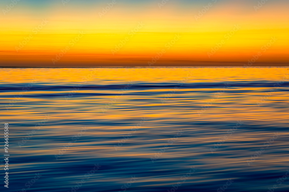 Obraz premium Sun rises over Magdalena Bay of Baja California, Mexico