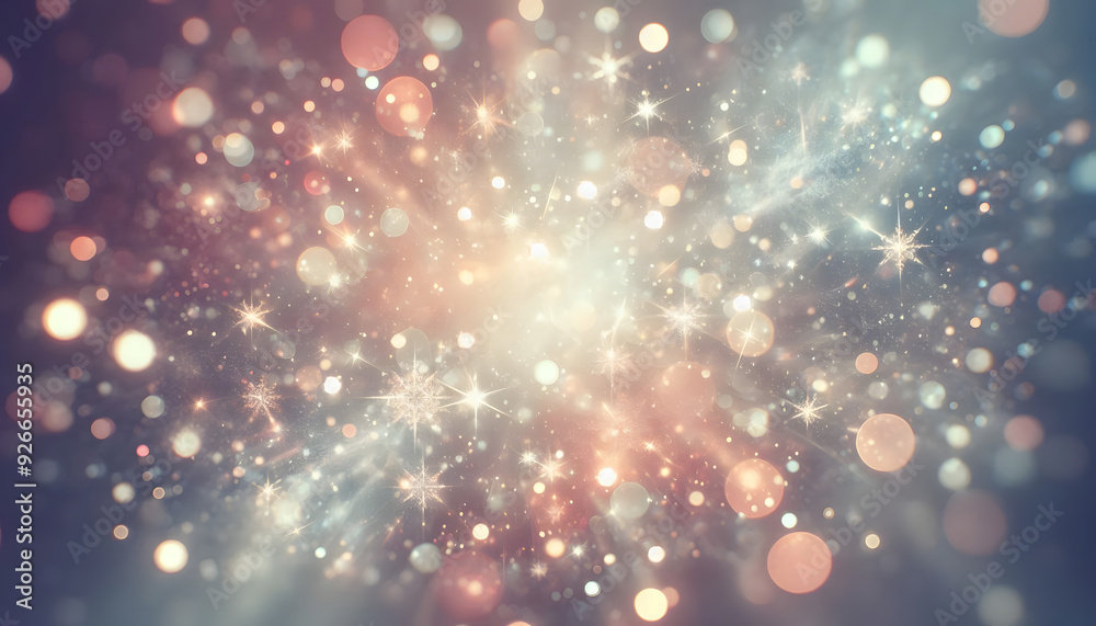 Cosmic Sparkle: A mesmerizing backdrop of swirling, shimmering stars and celestial dust.  This ethereal image evokes a sense of wonder, magic, and infinite possibilities. Perfect for design projects, 