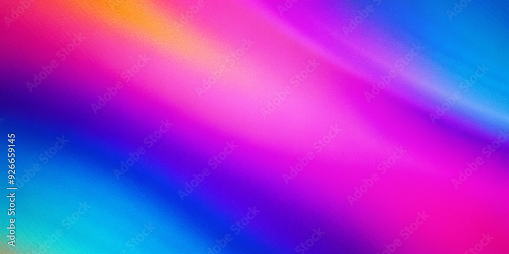 Obraz premium Pink magenta blue purple abstract color gradient background grainy texture effect web banner header poster design.