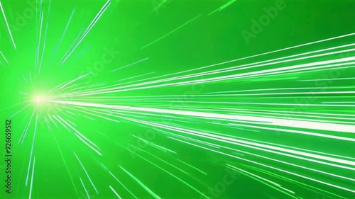 abstract background with rays on green screen 