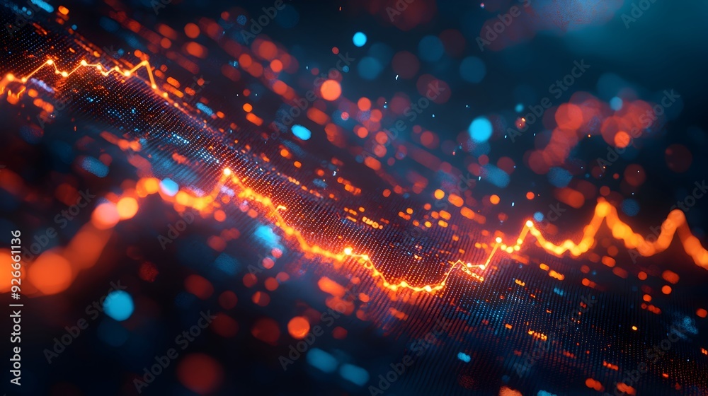 Fototapeta premium Abstract Digital Data Background.