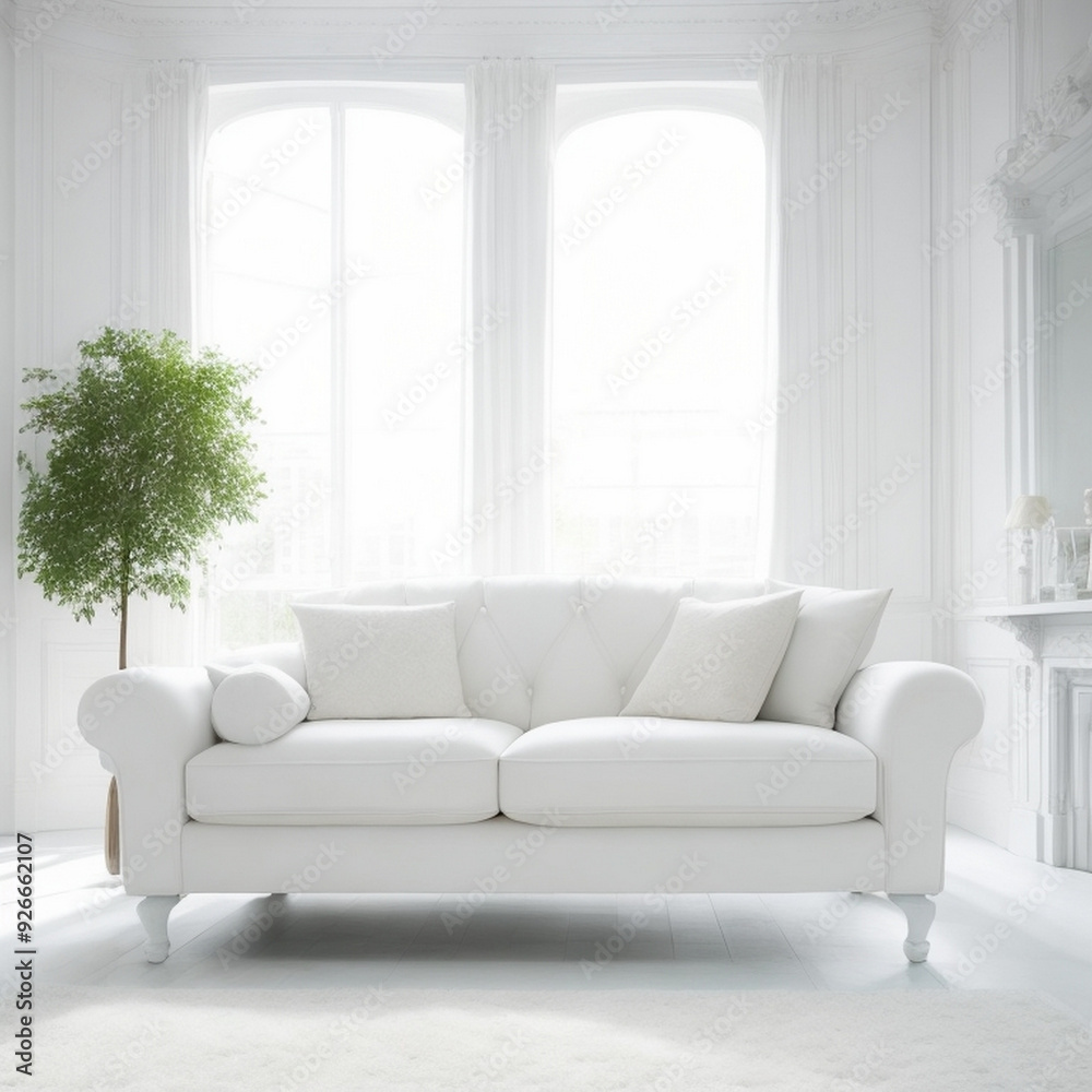 Luxurious modern sofa ai generated Luxurious modern sofa ai generated