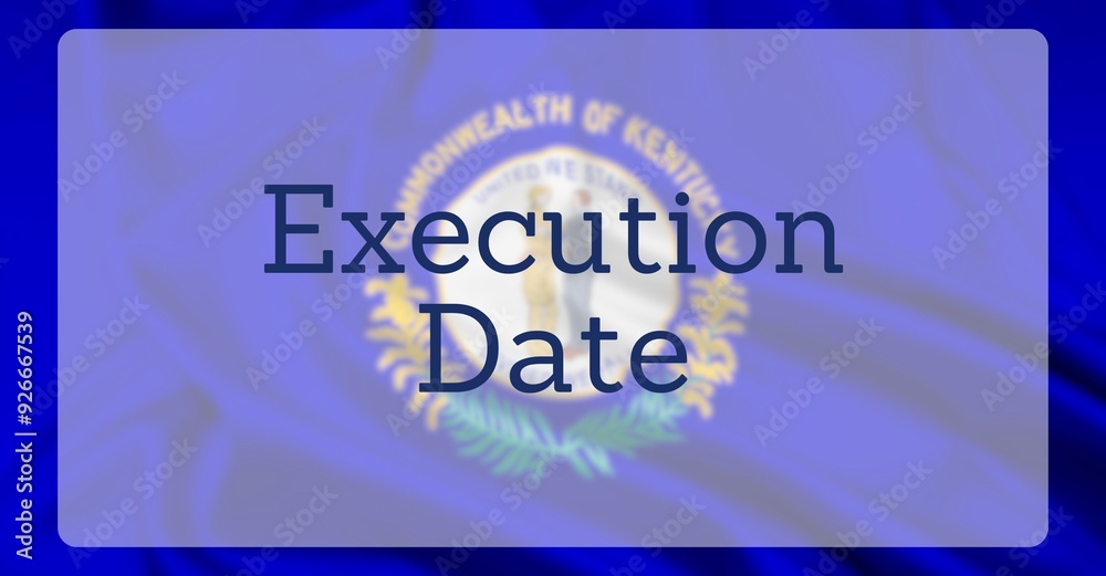 Capital Punishment Over US State Flag Capital Punishment Over US State Flag
