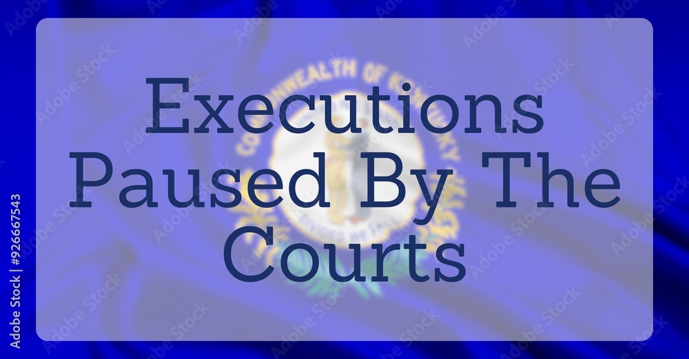 Capital Punishment Over US State Flag Capital Punishment Over US State Flag