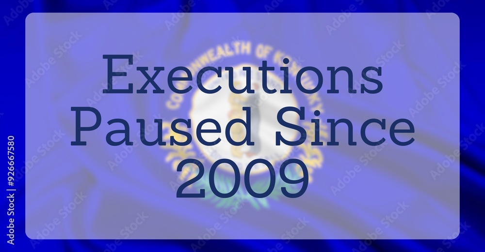Capital Punishment Over US State Flag Capital Punishment Over US State Flag