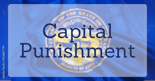 Capital Punishment Over US State Flag